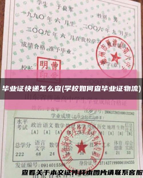 畢業證快遞怎么查(學校如何查畢業證物流)縮略圖