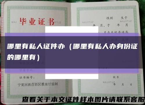 哪里有私人證件辦（哪里有私人辦身份證的哪里有）縮略圖