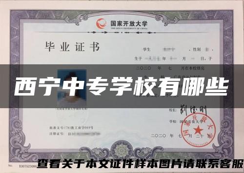 西寧中專學校有哪些縮略圖