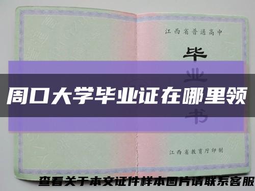 周口大學畢業證在哪里領縮略圖