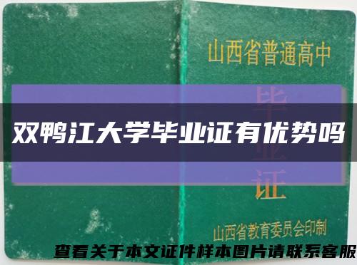 雙鴨江大學畢業證有優勢嗎縮略圖