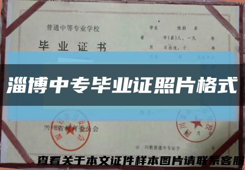 淄博中專畢業證照片格式縮略圖