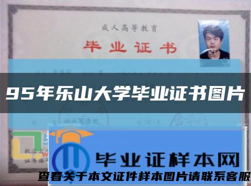95年樂山大學畢業證書圖片縮略圖