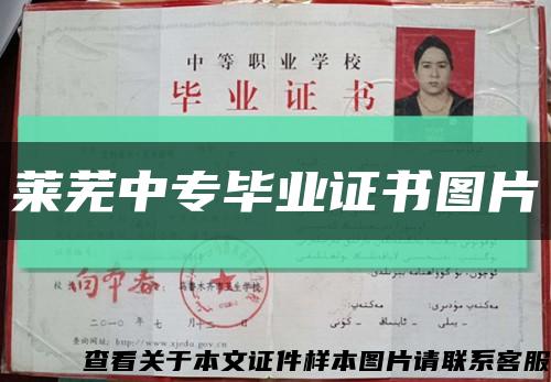 萊蕪中專畢業證書圖片縮略圖