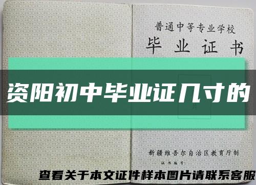 資陽初中畢業證幾寸的縮略圖