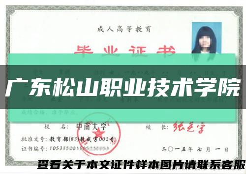 廣東松山職業技術學院縮略圖