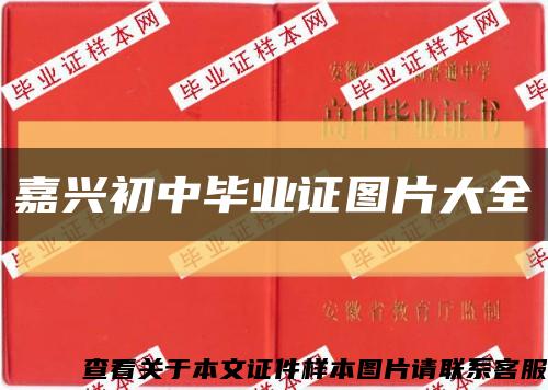 嘉興初中畢業證圖片大全縮略圖