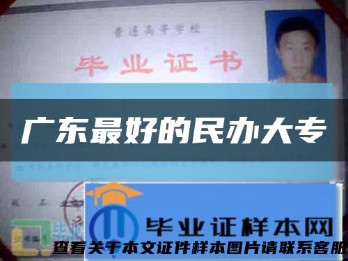 廣東最好的民辦大?？s略圖