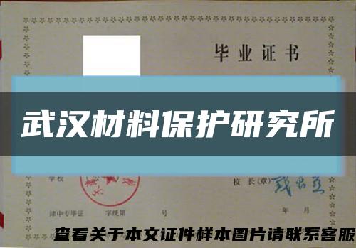 武漢材料保護研究所縮略圖