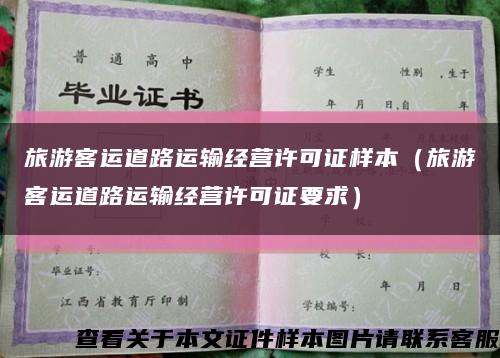 旅游客運道路運輸經營許可證樣本（旅游客運道路運輸經營許可證要求）縮略圖