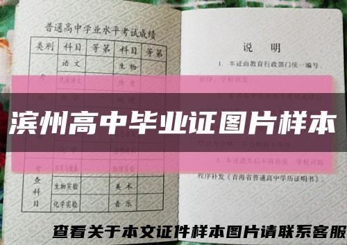 濱州高中畢業證圖片樣本縮略圖