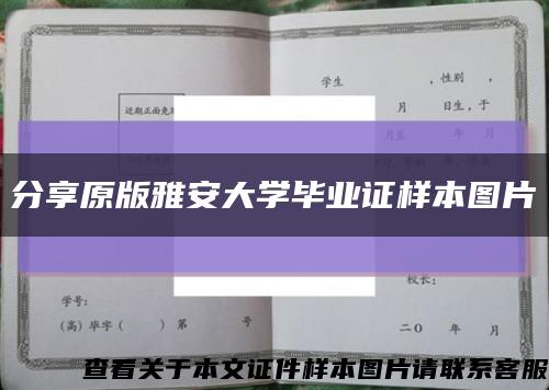 分享原版雅安大學畢業證樣本圖片縮略圖