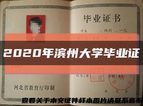 2020年濱州大學畢業證縮略圖