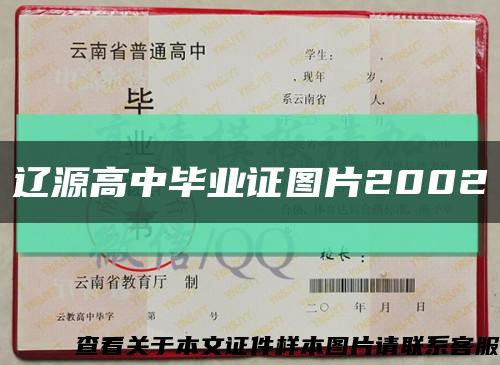 遼源高中畢業證圖片2002縮略圖
