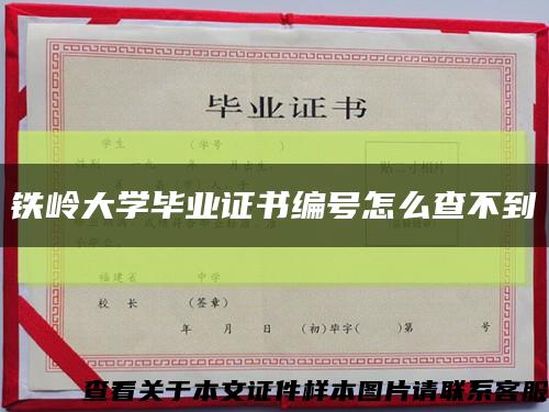 鐵嶺大學畢業證書編號怎么查不到縮略圖