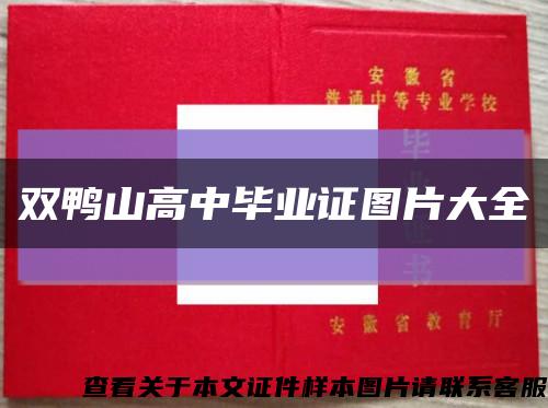 雙鴨山高中畢業證圖片大全縮略圖