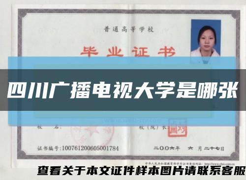 四川廣播電視大學是哪張縮略圖