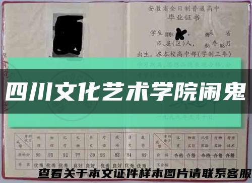 四川文化藝術學院鬧鬼縮略圖
