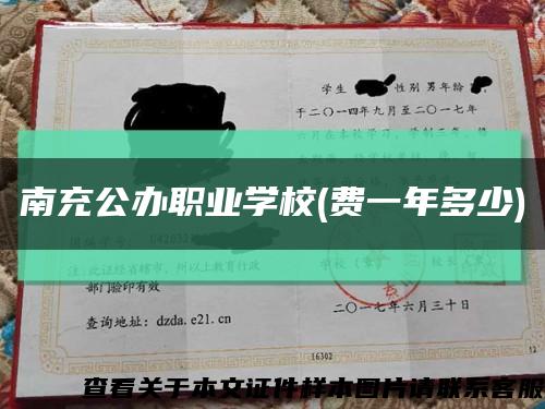 南充公辦職業學校(費一年多少)縮略圖