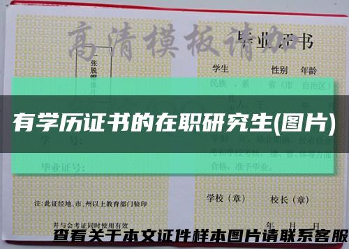 有學歷證書的在職研究生(圖片)縮略圖