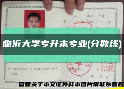 臨沂大學專升本專業(分數線)縮略圖