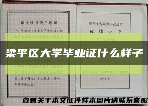 梁平區大學畢業證什么樣子縮略圖