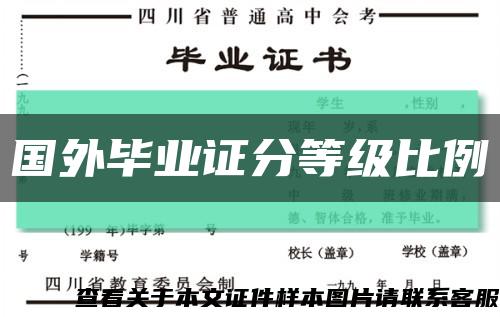 國外畢業證分等級比例縮略圖