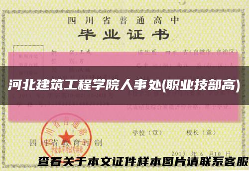 河北建筑工程學院人事處(職業技部高)縮略圖