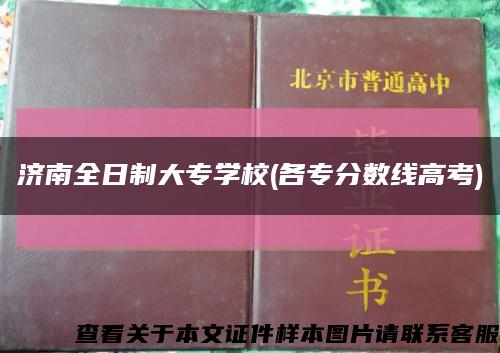 濟南全日制大專學校(各專分數線高考)縮略圖