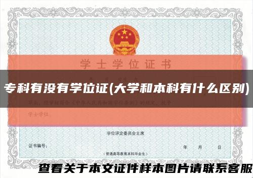 ?？朴袥]有學位證(大學和本科有什么區別)縮略圖
