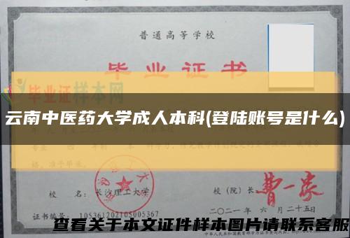 云南中醫藥大學成人本科(登陸賬號是什么)縮略圖