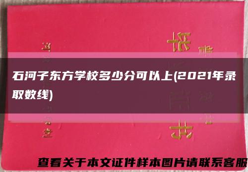 石河子東方學校多少分可以上(2021年錄取數線)縮略圖