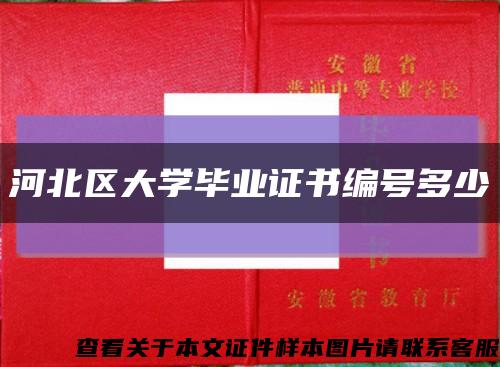 河北區大學畢業證書編號多少縮略圖