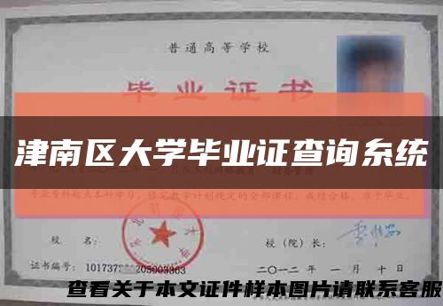 津南區大學畢業證查詢糸統縮略圖
