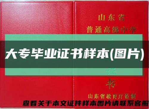 大專畢業證書樣本(圖片)縮略圖