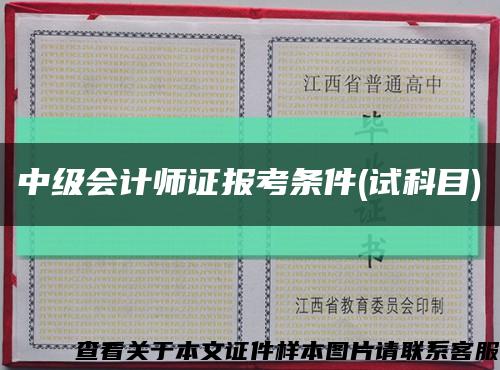 中級會計師證報考條件(試科目)縮略圖