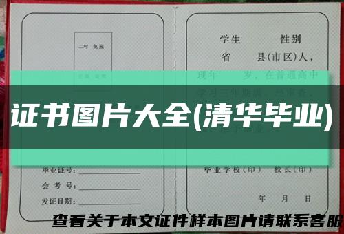 證書圖片大全(清華畢業)縮略圖