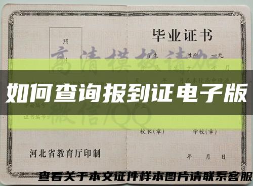 如何查詢報到證電子版縮略圖