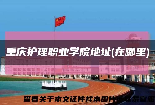 重慶護理職業學院地址(在哪里)縮略圖