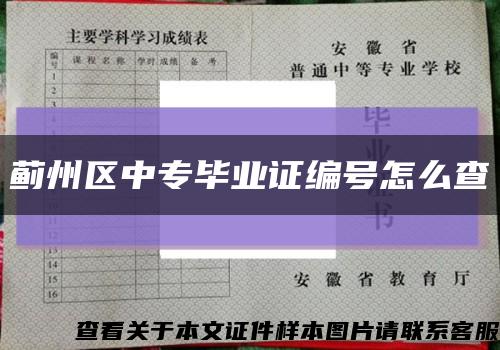 薊州區中專畢業證編號怎么查縮略圖