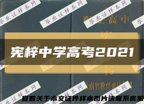 憲梓中學高考2021縮略圖