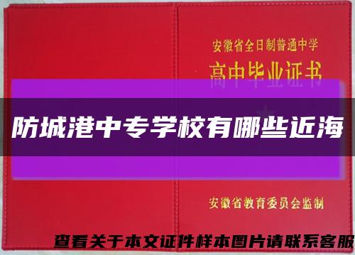防城港中專學校有哪些近?？s略圖