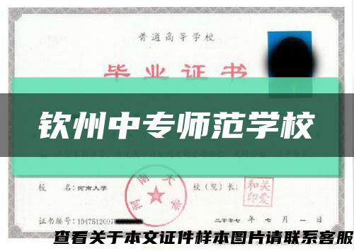 欽州中專師范學?？s略圖