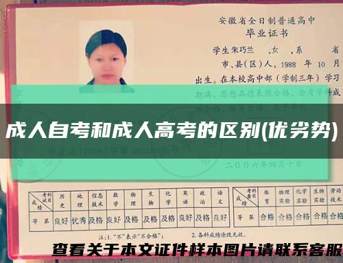 成人自考和成人高考的區別(優劣勢)縮略圖