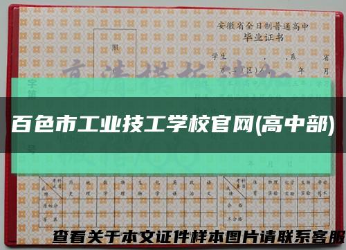 百色市工業技工學校官網(高中部)縮略圖