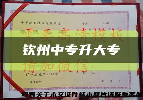欽州中專升大?？s略圖