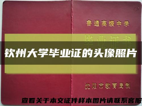欽州大學畢業證的頭像照片縮略圖