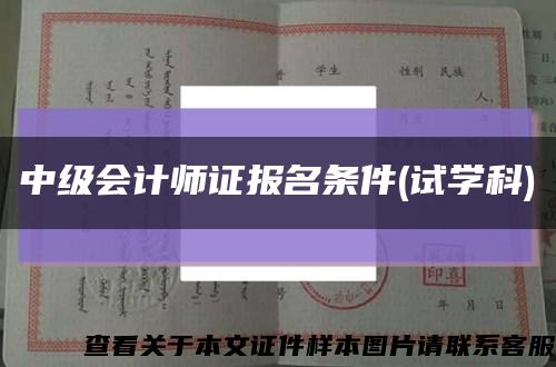 中級會計師證報名條件(試學科)縮略圖