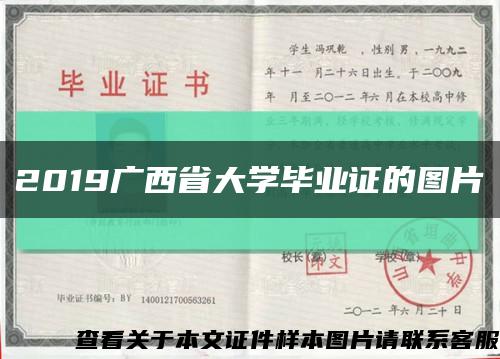 2019廣西省大學畢業證的圖片縮略圖