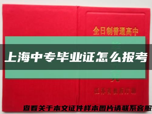 上海中專畢業證怎么報考縮略圖